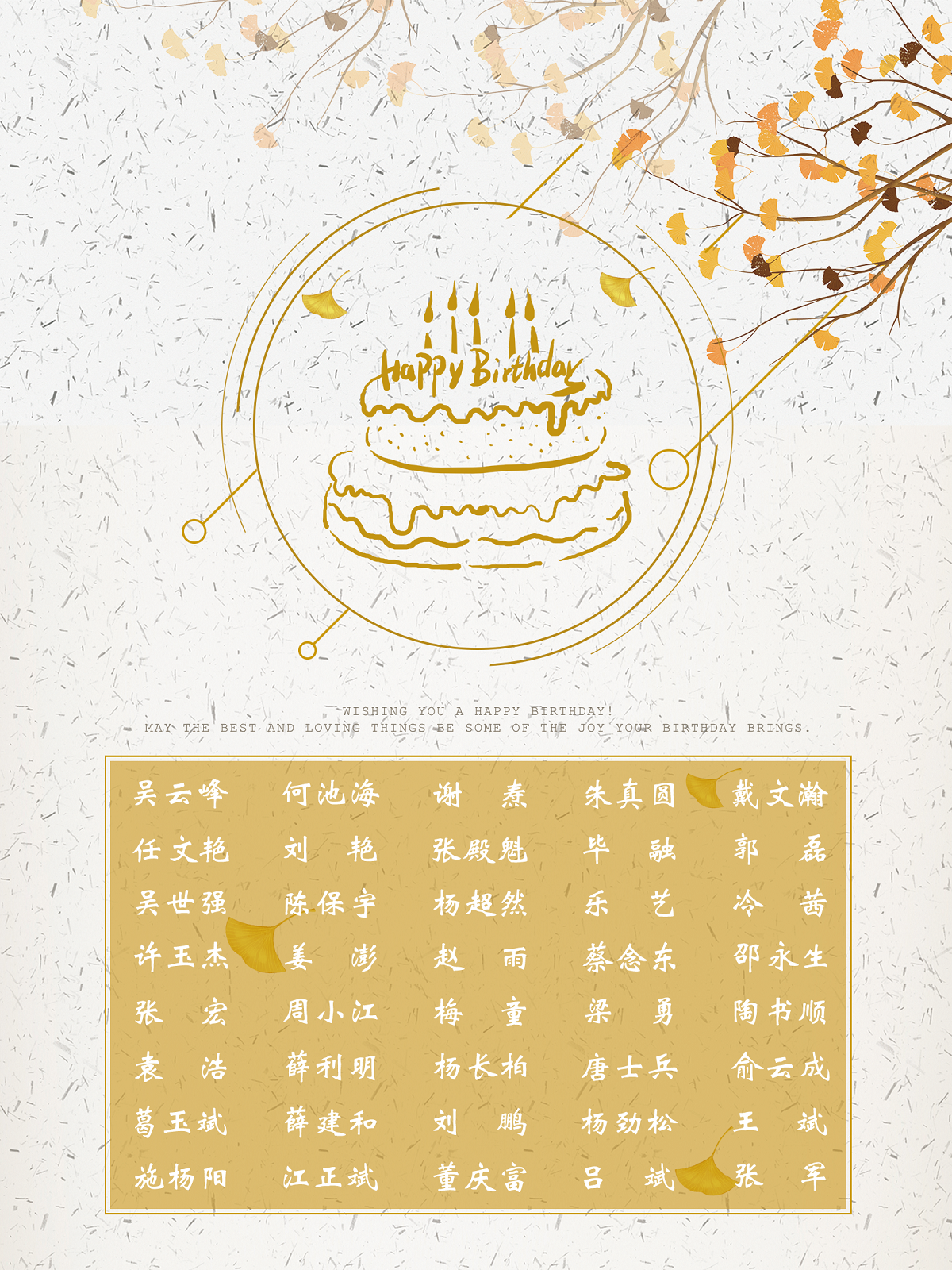 【生日祝福】恭祝9月生日的員工生日快樂！